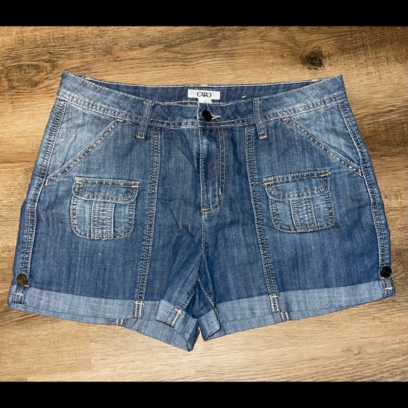 Denim Cato Shorts - Picture 1 of 3